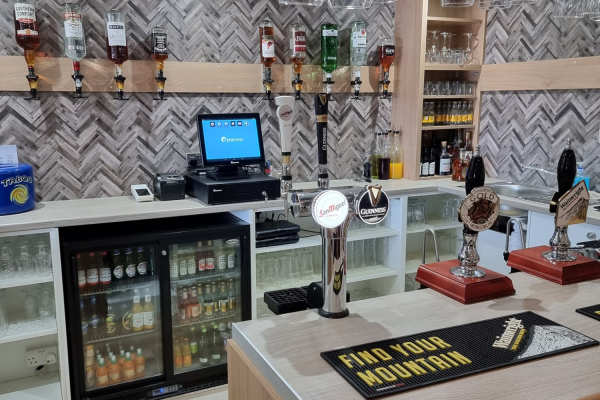 Bar newly installed bar